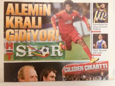 Haber Türk Gazetesi Spor Eki 9 Nisan 2010 - Denizliden İlginç Açıklama Delgado Olsa Açık Ara Yapmıştık GZ40166 - 1