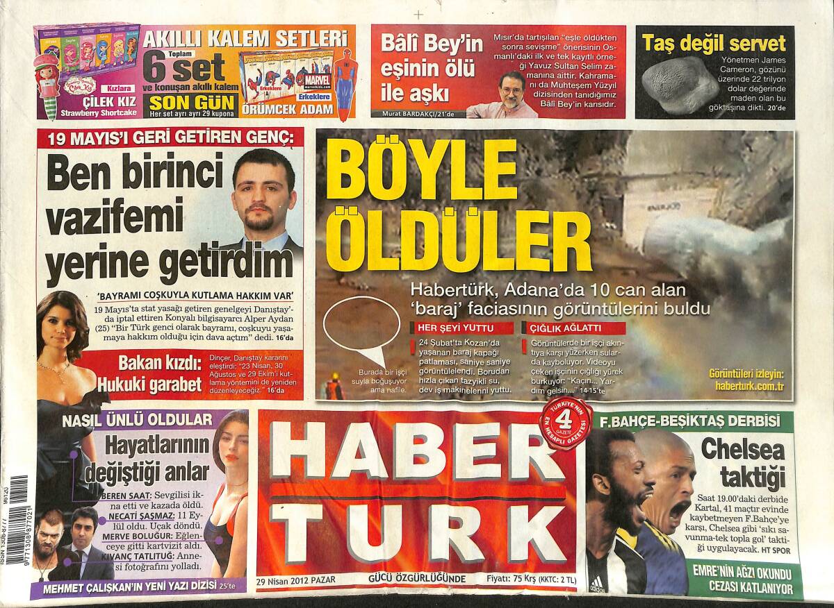 Habertürk Gazetesi 29 Nisan 2012 - Kapalıçarşı'nın Müzikal Hikayesi - PKK Değil Anonymous GZ153896 - 1