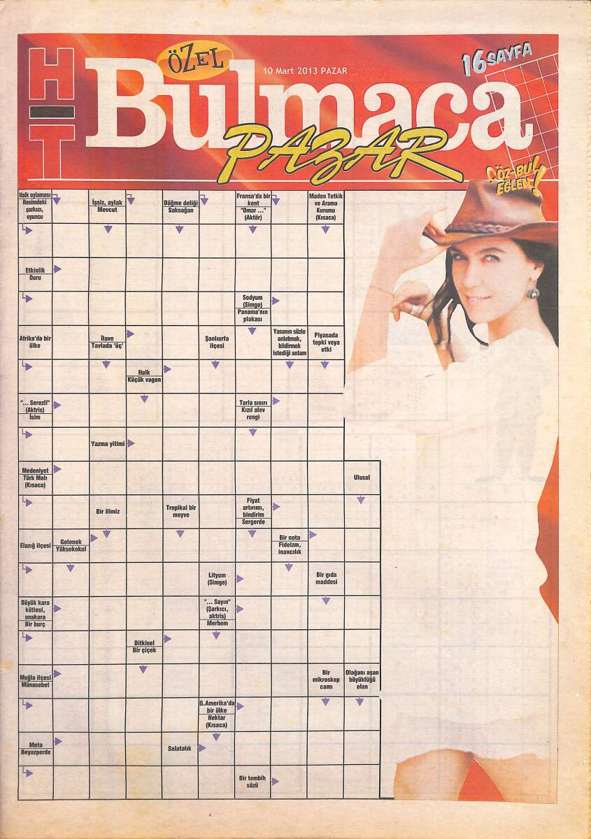 Habertürk Gazetesi Bulmaca Eki 10 Mart 2013 GZ159777 - 1
