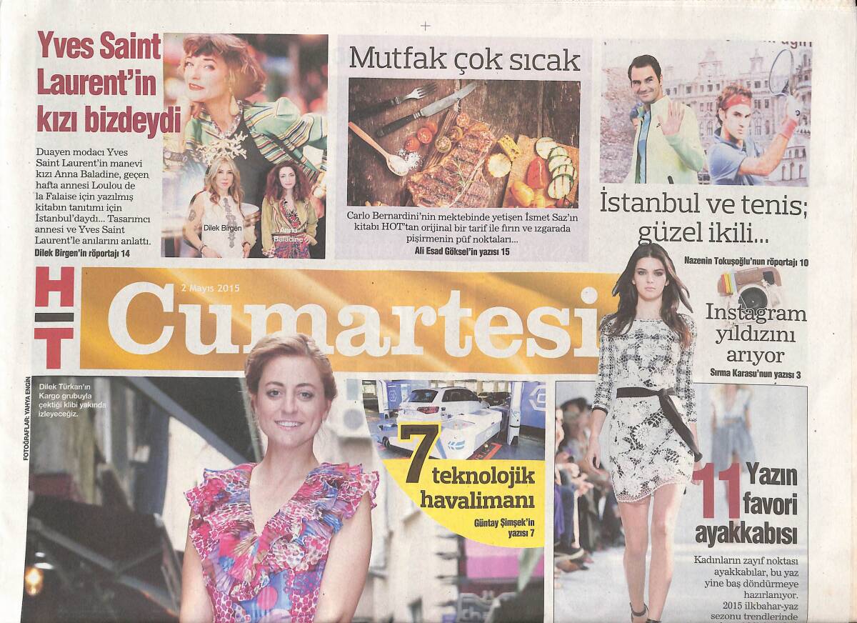 Habertürk Gazetesi Cumartesi Eki 2 Mayıs 2015 - Dilek Türkan: Beni Öldü Sanıyorlar - İnstagram'da Fenomen Arayışları GZ136505 - 1