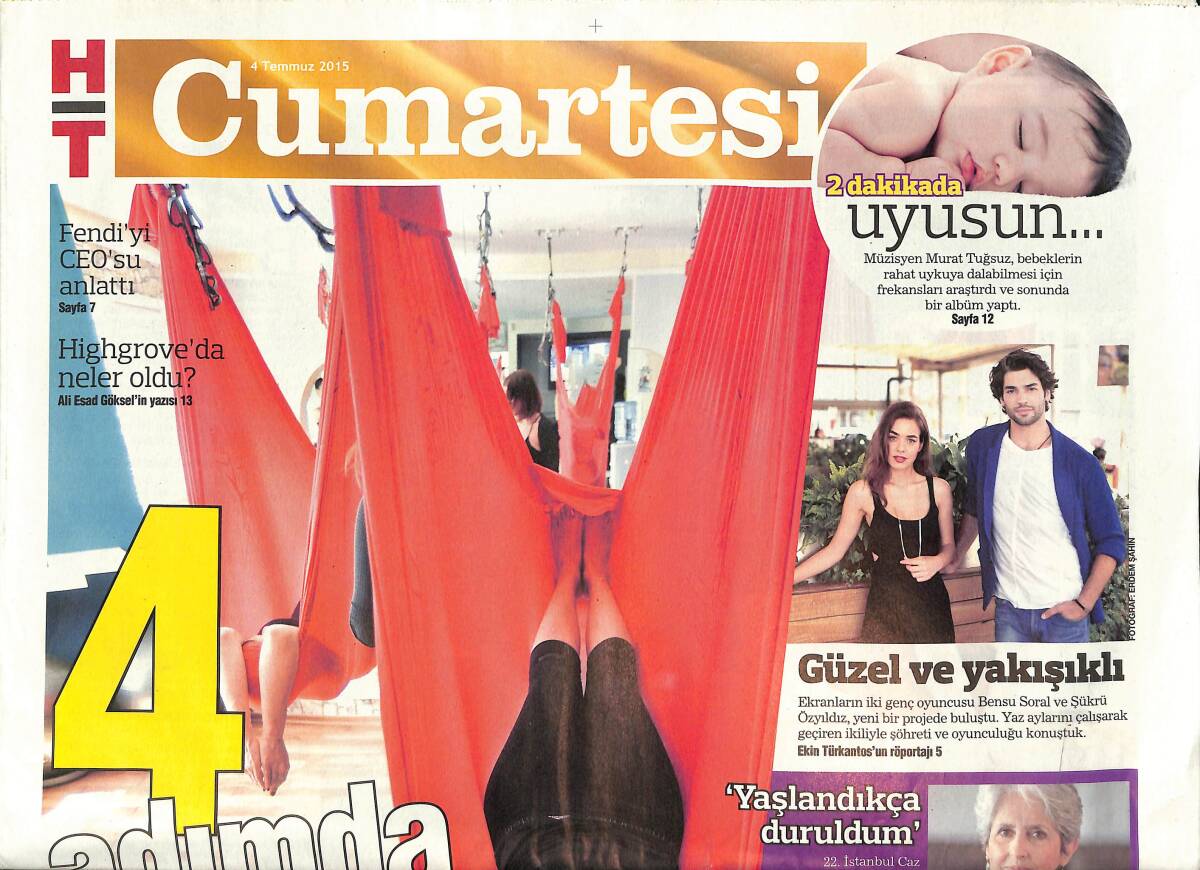 Habertürk Gazetesi Cumartesi Eki 4 Temmuz 2015 - İtalya'nın Saklı Cenneti - Sualtındaki 5 Rakip GZ135987 - 1