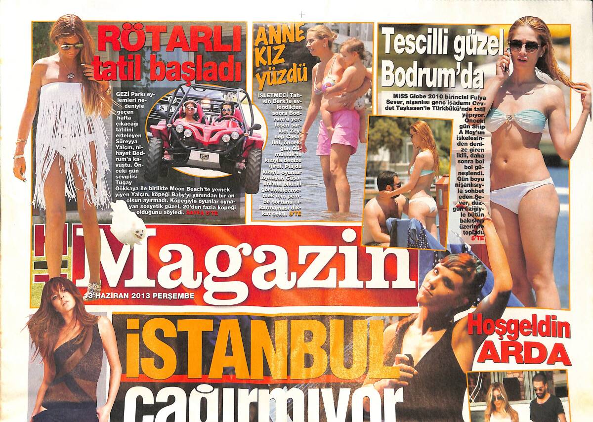 Habertürk Gazetesi Magazin Eki 13 Haziran 2013 - Bengü Akın Altan'la Birlikte Değiliz - İstanbul Konsersiz Kaldı GZ135873 - 1