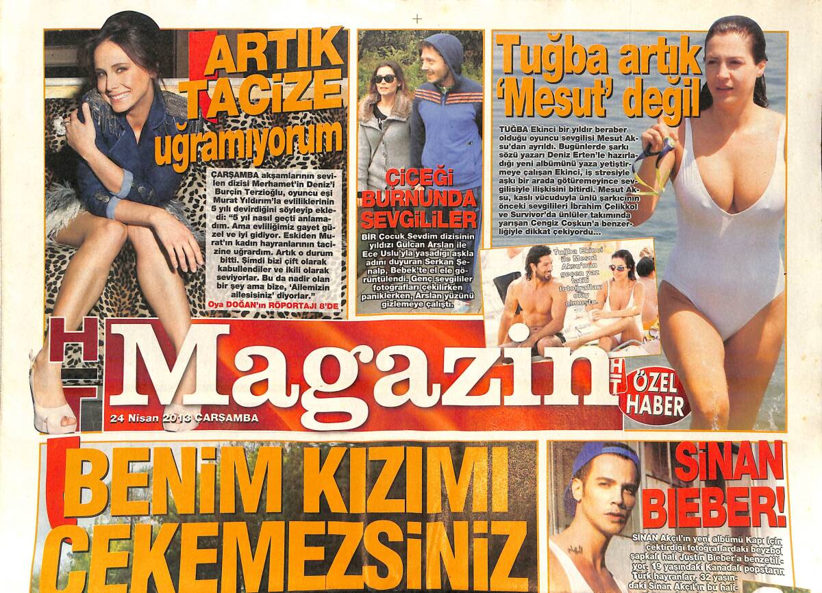 Habertürk Gazetesi Magazin Eki 24 Nisan 2013 - Kıvanç'ın Sara'sı Kit Harington'un Kollarında - Sadri Alışık Ödülleri Sahiplerini Buldu GZ138702 - 1