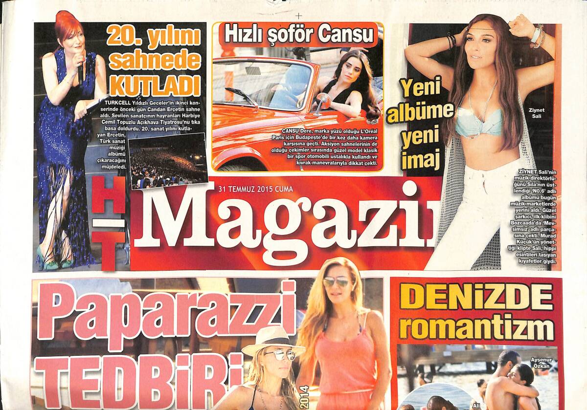 Habertürk Gazetesi Magazin Eki 31 Temmuz 2015 - Candan Erçetin 20. Yılını Sahnede Kutladı - Yıldız Asyalı Çocuklar Gibi Eğlendi GZ135860 - 1