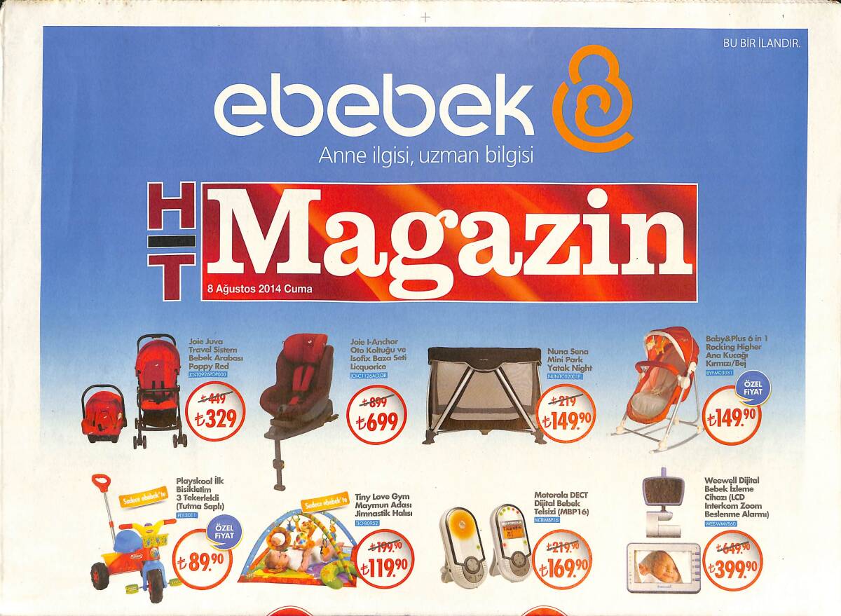 Habertürk Gazetesi Magazin Eki 8 Ağustos 2014 - Nejat İşler Eğlencede - Mittal'ler Bodrum'da GZ138506 - 1