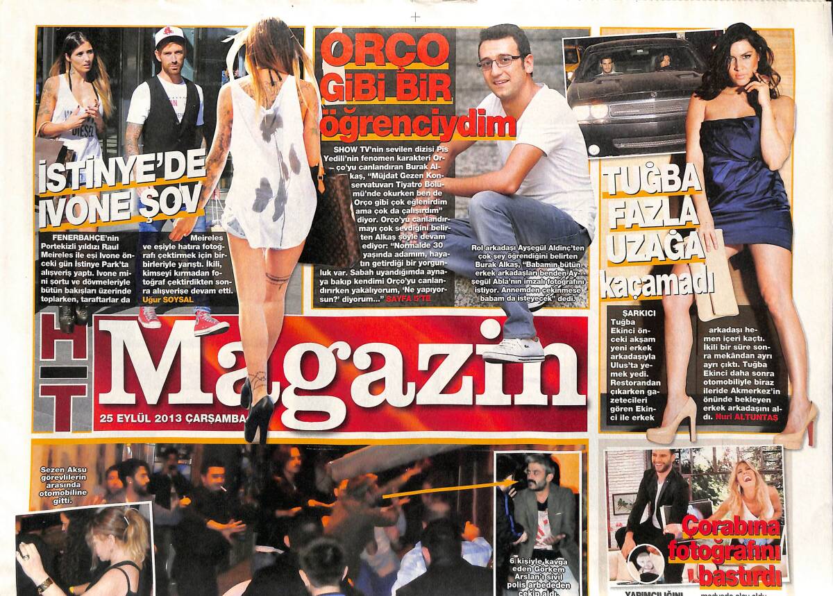 Habertürk Gazetesi Magazin Eki 25 Eylül 2013 - Sezen Aksu Kavgada Mahsur Kaldı - Hazal Kaya İlk Kez Seksi Bir İmajla İzleyici Karşısına Çıkacak GZ153861 - 1