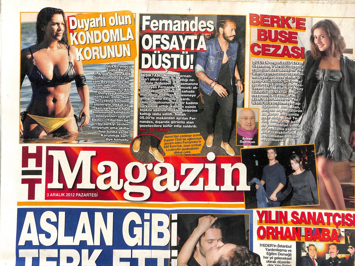 Habertürk Gazetesi Magazin Eki 3 Aralık 2012 - Yılın Sanatçısı Orhan Baba - Twitter′ın En Seksi Kuşu Rihanna GZ153850 - 1