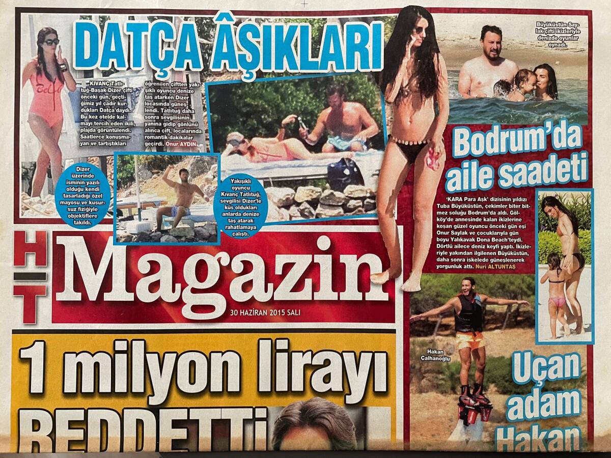 Habertürk Gazetesi Magazin Eki 30 Haziran 2015 - Uçan Adam Hakan Çalhanoğlu - Mahsun, 1 Milyon Lirayı Reddetti GZ153855 - 1