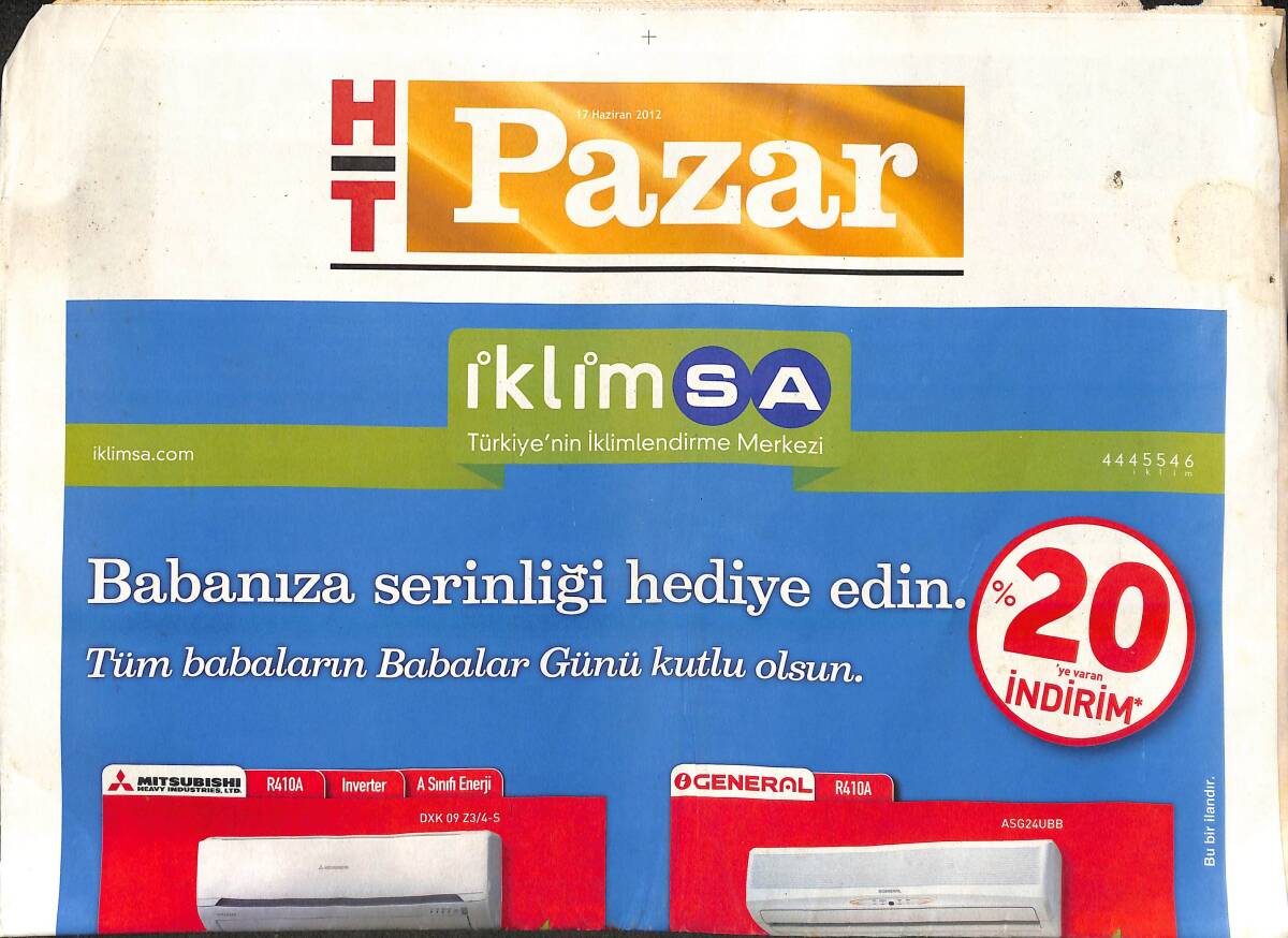 Habertürk Gazetesi Pazar Eki 17 Haziran 2012 - Acun Ilıcalı: Yanmaya Devam - Charlotte Gainsburg: Ayrıcalıklı Bir Hayatım Var! GZ138805 - 1