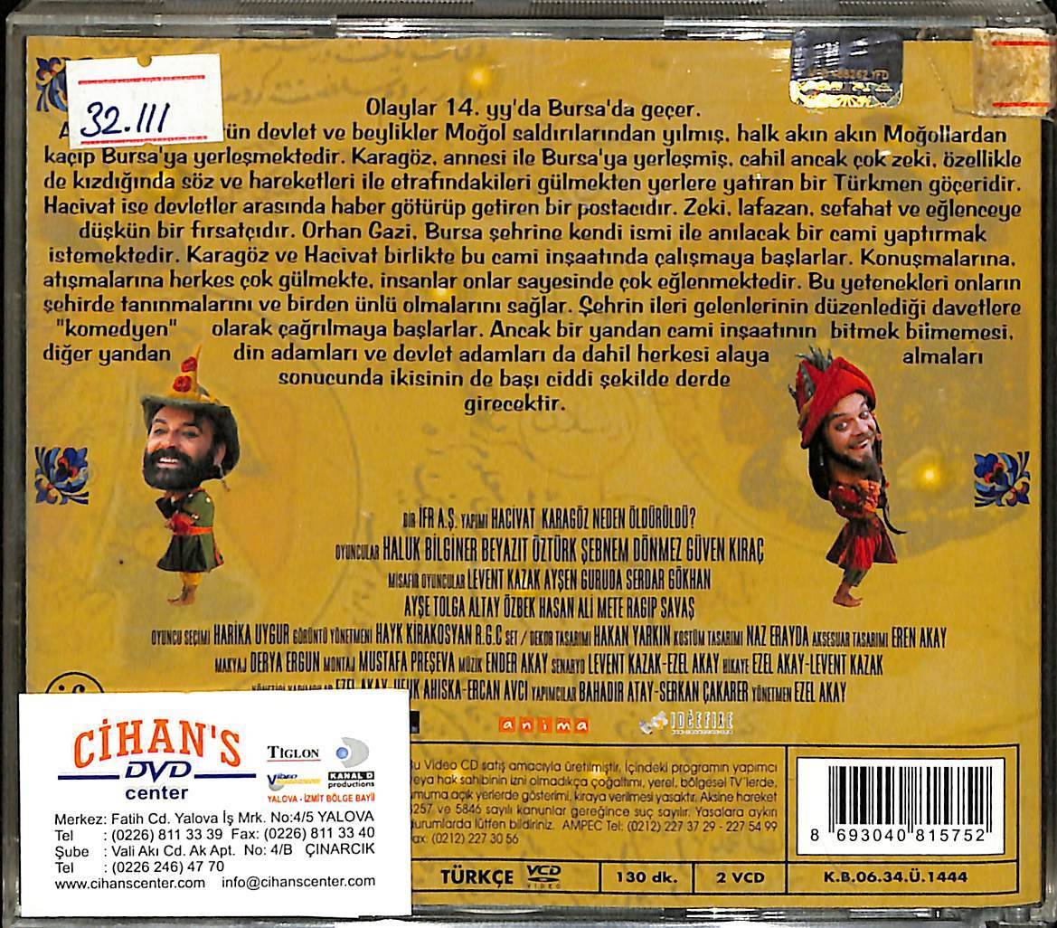Hacivat Karagöz Neden Öldürüldü? VCD Film VCD14506 - 2