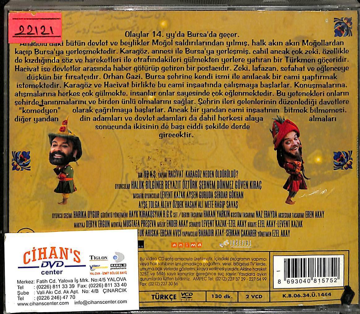 Hacivat Karagöz Neden Öldürüldü? VCD Film VCD14582 - 2