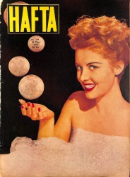 Hafta Dergisi Sayı 135 25 Nisan 1952 - Kapak Barbara Bates NDR83822 - Gökçekoleksiyon