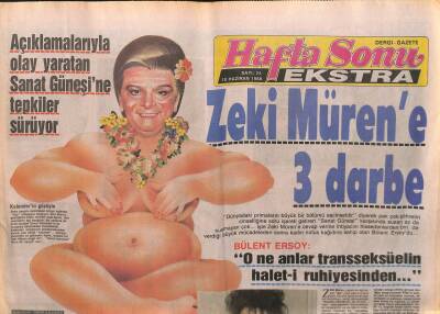 Hafta Sonu Gazetesi 10 Haziran 1988 - Zeki Mürene 3 Darbe GZ104089 - 1