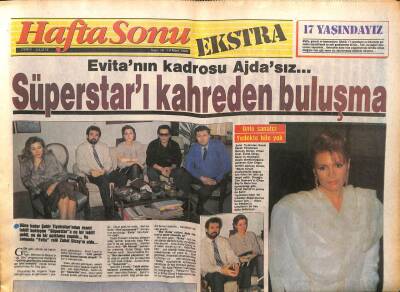 Hafta Sonu Gazetesi 10 Mart 1989 - Ajda Pekkanı Kahreden Buluşma GZ104112 - 1