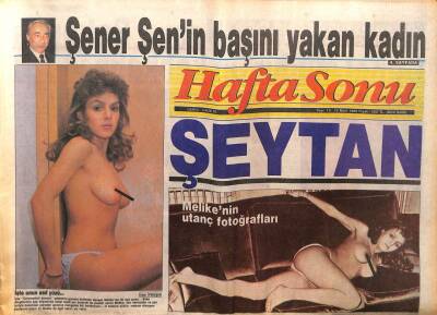 Hafta Sonu Gazetesi 10 Mart 1989 - Şener Şenin Başını Yakan Kadın, Şeytan GZ104111 - 1