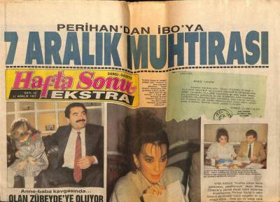 Hafta Sonu Gazetesi 11 Aralık 1987 - Perihandan İboya 7 Aralık Muhtırası GZ58515 - 1