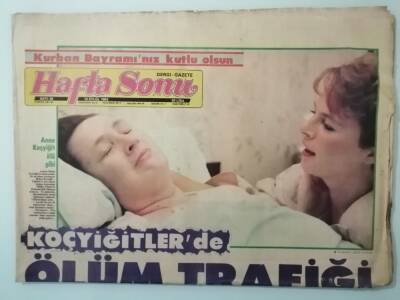 Hafta Sonu Gazetesi 16 Eylül 1983 Melek Koçyiğit İçin Çifte Nöbet -GZ14959 - 1