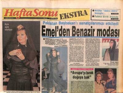 Hafta Sonu Gazetesi 16 Haziran 1989 - Emel Sayından Benazir Modası GZ104101 - 1