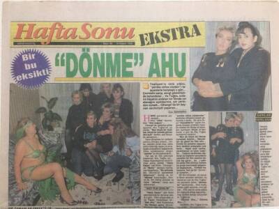 Hafta Sonu Gazetesi 16 Kasım 1990 - Bir Bu Eksikti,Dönme Ahu Tuğba GZ35900 - 1