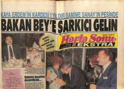Hafta Sonu Gazetesi 18 Eylül 1987 - Doğum Günü Hediyesi GZ58511 - 1
