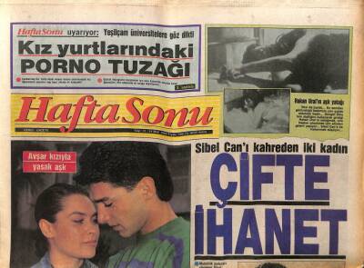 Hafta Sonu Gazetesi 24 Mart 1989 - Sibel Candan Hülya Avşara Büyük Gözaltı GZ104108 - 1
