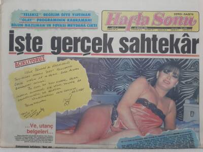 Hafta Sonu Gazetesi - 24 Mayıs 1985 - Ölüm Kovalamacası Bu Kadın İbrahim Tatlısesin Başını Yiyecek GZ112649 - 1