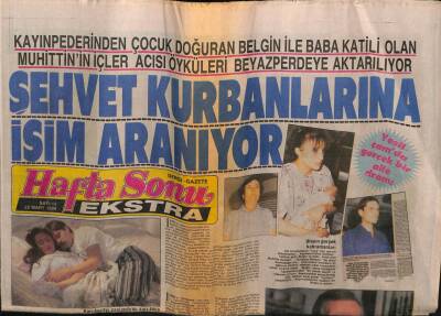 Hafta Sonu Gazetesi 25 Mart 1988 - Sezen Aksu Yine 12den Vurdu GZ58526 - 1