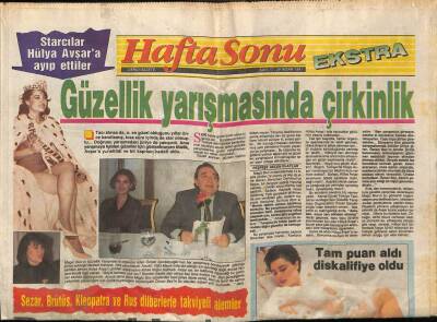 Hafta Sonu Gazetesi 26 Nisan 1991 - Starcılar Hülya Avşara Ayıp Ettiler GZ71984 - 1