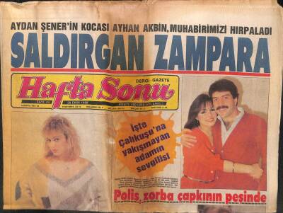 Hafta Sonu Gazetesi 28 Ekim 1988 - Şorayların Hüzün Günü GZ104078 - 1