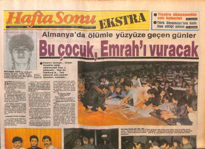 Hafta Sonu Gazetesi 29 Eylül 1989 - Sert Aktör Kadir İnanırın Yumuşak Oğlu GZ104097 - 1