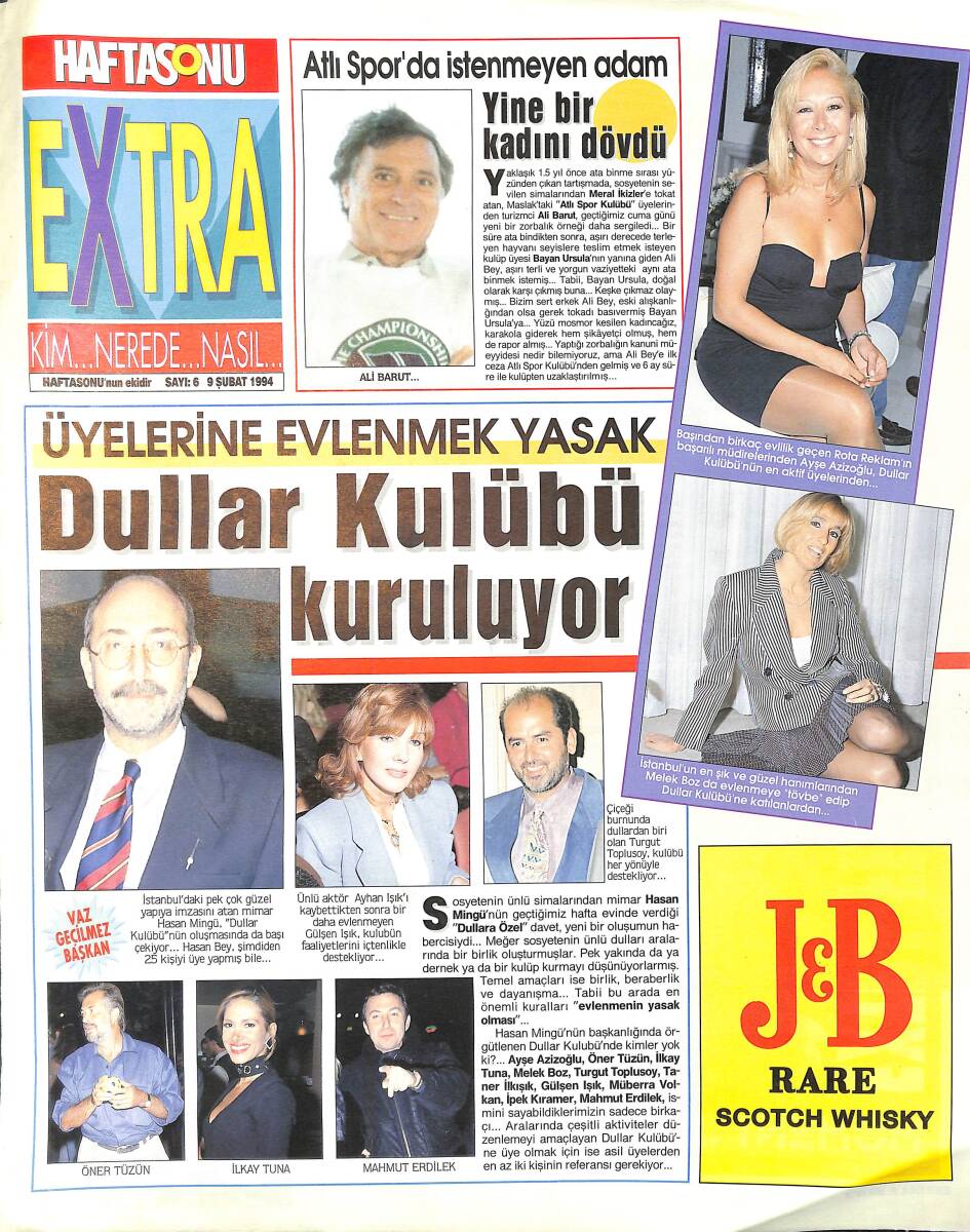 Hafta Sonu Gazetesi Extra Eki 9 Şubat 1994 GZ159137 - 1