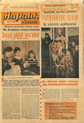 Haftalık Gazete Gazetesi 13 Mart 1948 - İstanbulda Yeni Rus Entrikaları GZ114860 - 1