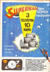 Haftalık Gençlik Dergisi Sayı:5 – Superman - Metropolis Kentini Yok Eden Kum Fırtınası Çizgi Roman NDR101930 - 3