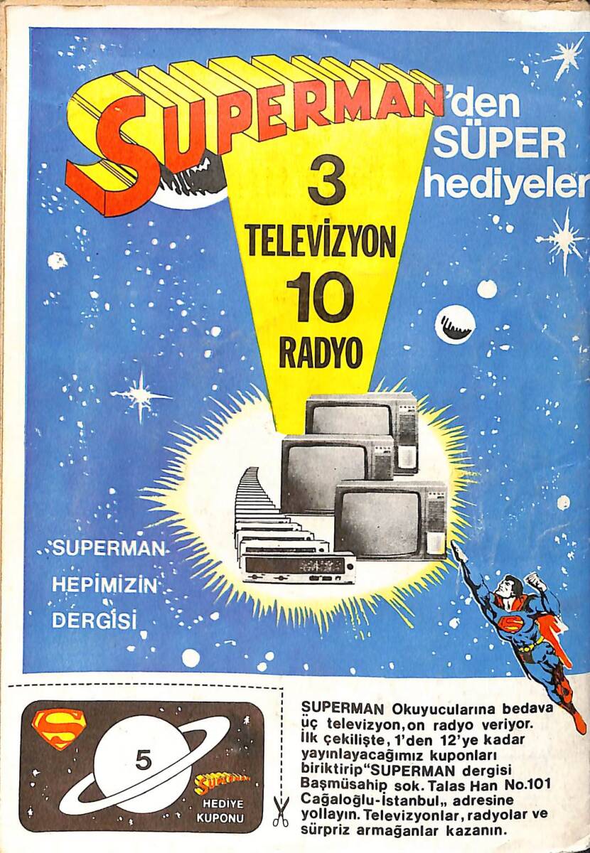Haftalık Gençlik Dergisi Sayı:5 – Superman - Metropolis Kentini Yok Eden Kum Fırtınası Çizgi Roman NDR101930 - 3
