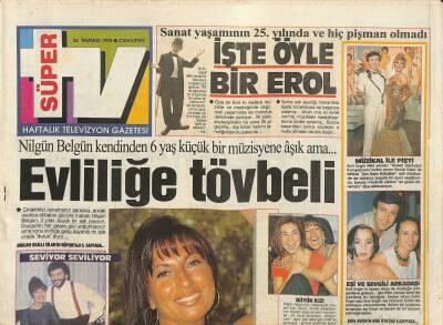 Haftalık Televizyon Gazetesi 24 Temmuz 1993 - Erol Evginin Sezen Aksu İle Dostluğu Çok Gerilere Gidiyor GZ127919 - 1