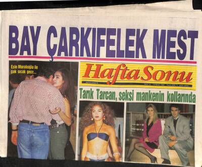 Haftasonu Gazetesi 10 Nisan 1992 - Esin Moralıoğlu İle Çok Sıcak Gece... GZ80120 - 1