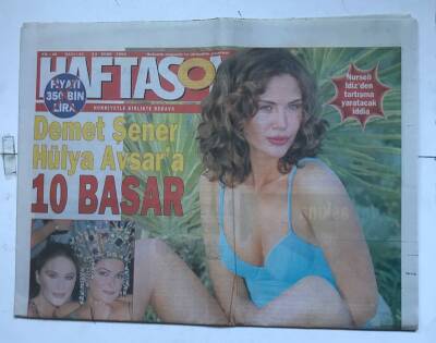 Haftasonu Gazetesi 13 Ekim 1999 - Demet Şener Hülya Avşara 10 Basar GZ8580 - 1