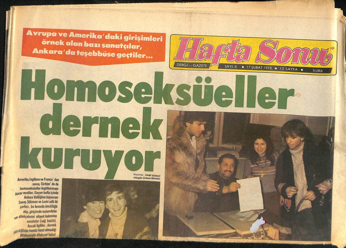 Haftasonu Gazetesi 17 Şubat 1978 - Türkân Şoray Muhafaza Altında - Ünlü Sanatçılar Ne Diyor ? Zeki Müren GZ155336 - 1