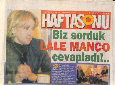 Haftasonu Gazetesi 26 Ocak 2000 - İbrahim Erkalı Alan Kazanıyor - Ebru Gündeşin Konser Heyecanı GZ122642 - 1