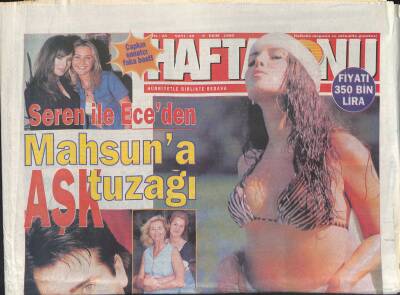 Haftasonu Gazetesi 6 Ekim 1999 - Seren İle Eceden Mahsun Kırmızıgüle Aşk Tuzağı - Hülya Avşarı Kızdıran Teklif GZ122641 - 1