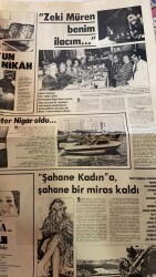 Haftasonu Gazetesi 9 Haziran 1978 - Belgin Doruk İle Zeki Mürenin Dostukları , Çok Eskilere Dayanır GZ82604 - 2