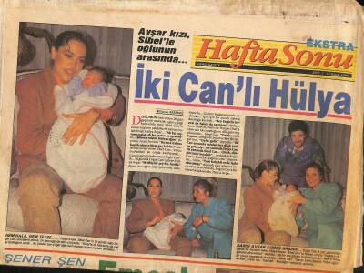Haftasonu Gazetesi Ekstra Eki 14 Şubat 1992 - Avşar Kızı , Sibel Canla Oğlunun Arasında... GZ115029 - 1