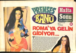 Haftasonu Gazetesi Foto Magazin Eki 3 Ağustos 1973 - Göksel Arsoy Çıt Çıkmadan Dinleniyor - Türkan Şoray Moskova Film Festivalinde GZ157609 - Gökçekoleksiyon