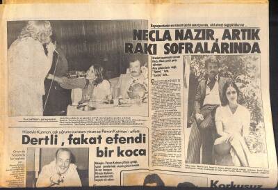 Haftasonu Gazetesi - Necla Nazır , Artık Rakı Sofralarında - Hüseyin Kutman , Aşk Uğruna Yuvasını Yıkan Eşi Perran Kutmanı Affetti GZ119482 - 1