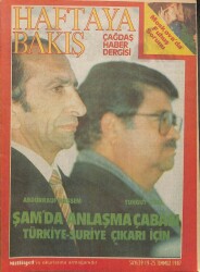 Haftaya Bakış 19-25 Temmuz 1987 - Abdürrauf Kassem Ve Turgut Özal DRG377 - Gökçekoleksiyon