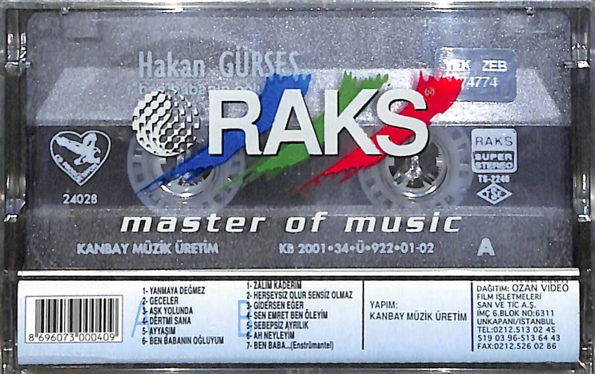 Hakan Gürses - Ben Babanın Oğluyum Kaset (Sıfır Kaset) KST29133 - 2
