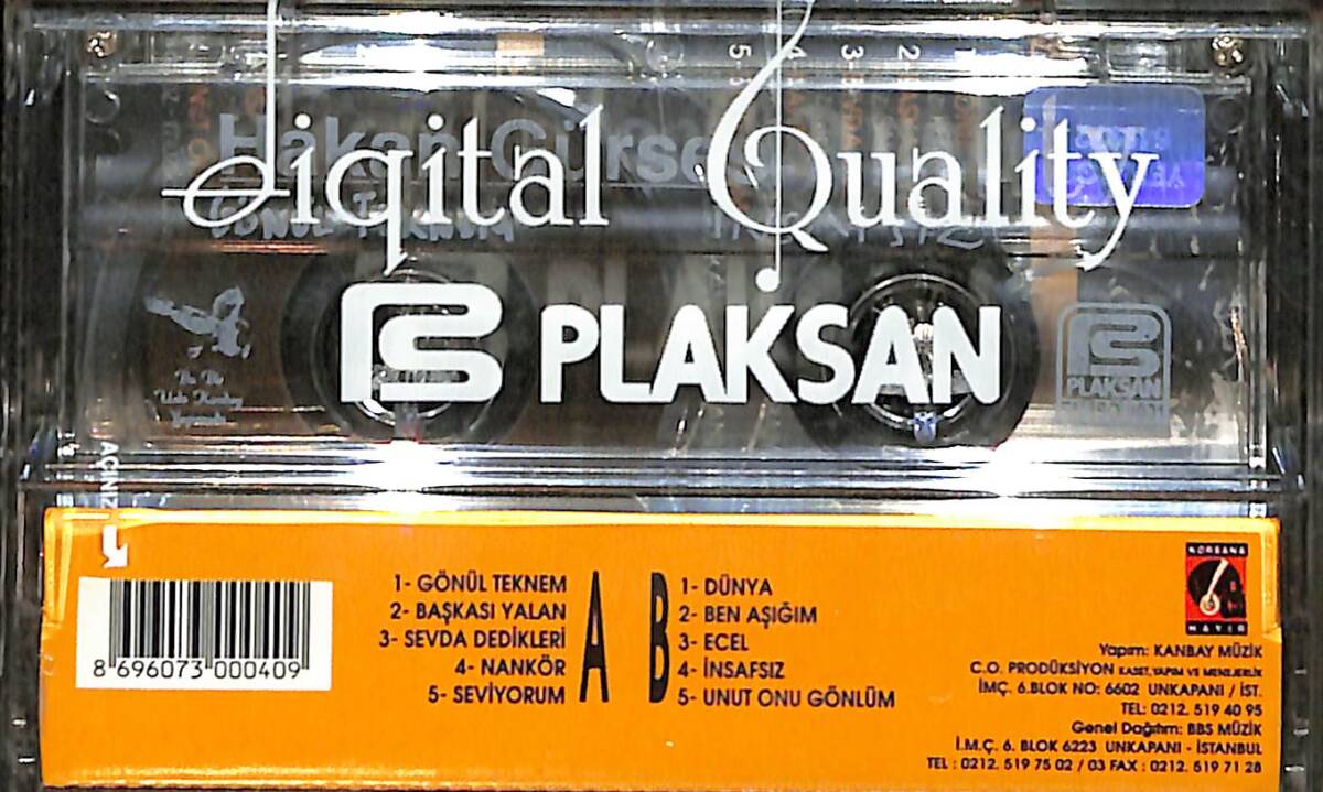 Hakan Gürses - İnsafsız Kaset (Sıfır) KST26873 - 2