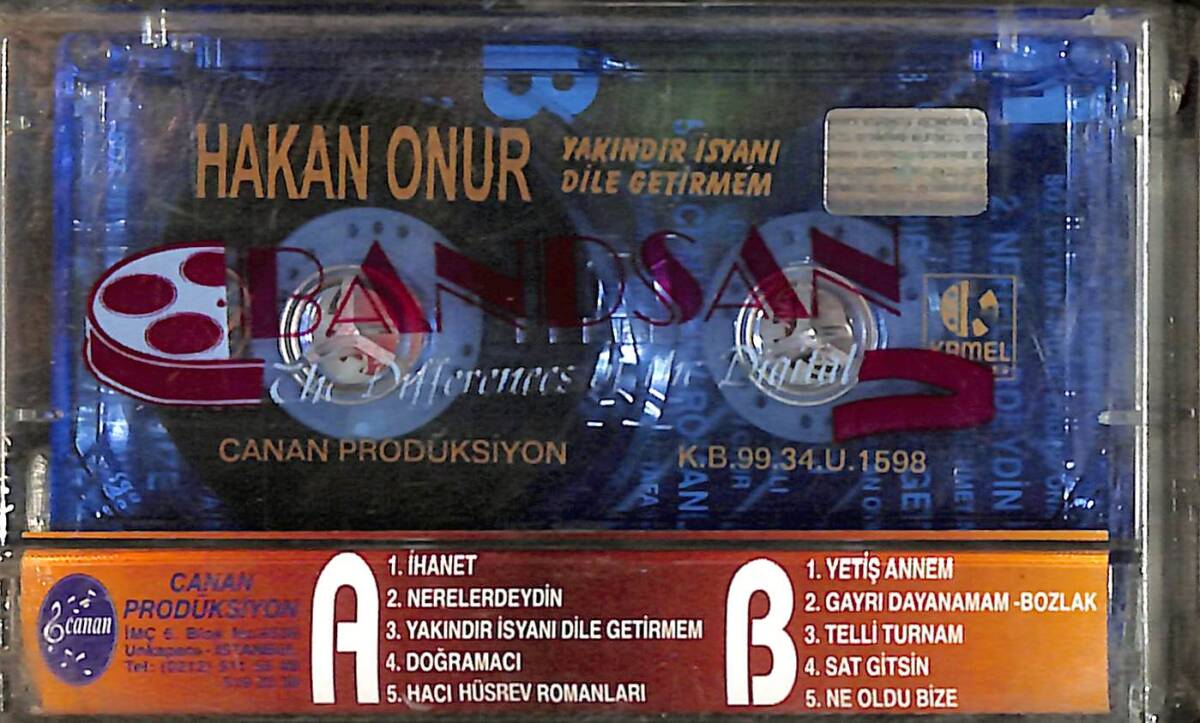 Hakan Onur – Yakındır İsyanı Dile Getirmem Kaset – Arabesk (Sıfır Kaset) KST28775 - 2