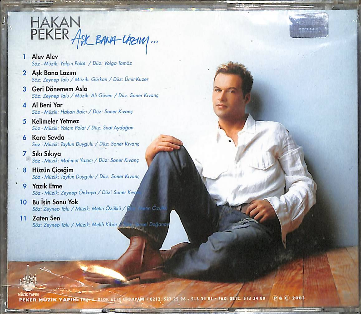 Hakan Peker - Aşk Bana Lazım CD (Sıfır) CD5610 - 2