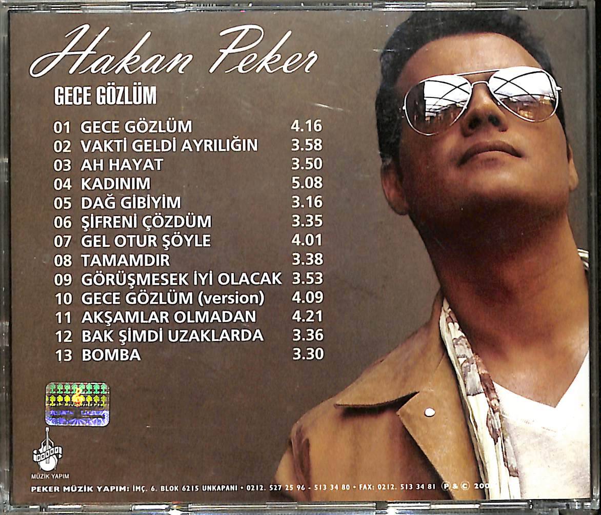 Hakan Peker - Gece Gözlüm CD (İkinci El) CD5656 - 2